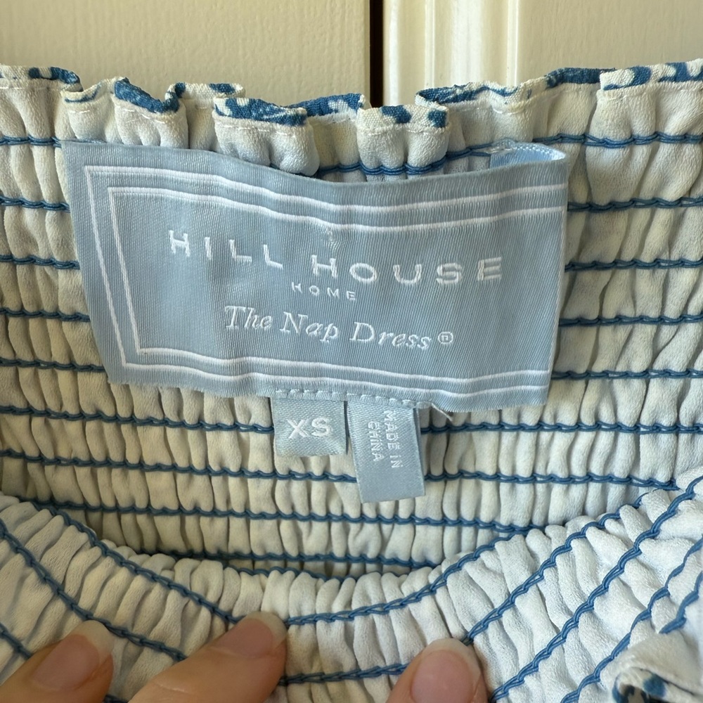 Hill House Blue Puff-Sleeve Mini Dress - Picture 4 of 6